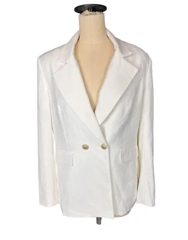 Generation Love  Meg crepe blazer white size large, nwt