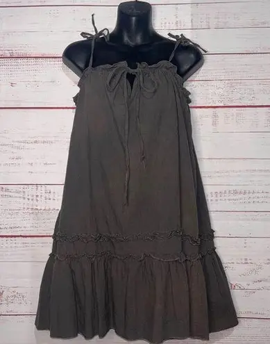 Angashion Cotton Tie Shoulder Tunic Tank Women’s Medium