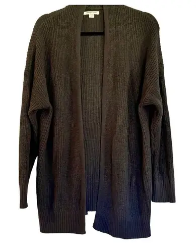 American Eagle  dark grey knit oversized cardigan xs