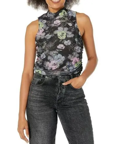 Cinq à Sept  Midnight Bloom Floral Print Sleeveless Shirt, Size XS New w/Tag $195