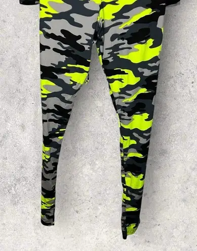 Roma Concepts Urban Camo 1X Neon Dry Fit Hooded Tracksuit Neon Green Black