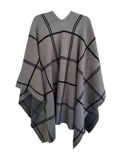 Patricia Nash Women's Plaid Cape Gray/Black