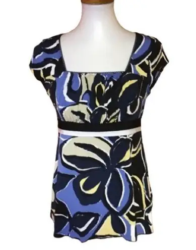 Retro Y2K bright floral top