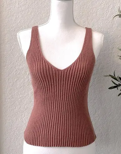 Full Tilt Tilly’s Essentials by  Classic Ribbed Sweater V-Neck Tank Size Large