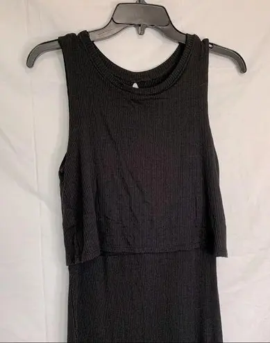 Heart soul ribbed sleeveless tank maxi dress size medium