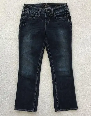 Silver Jeans  SUKI SIZE 28 BLUE CAPRI JEANS