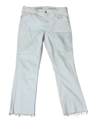 Pilcro ANTHROPOLOGIE High Rise BootCut Denim Jeans Size 31 White
