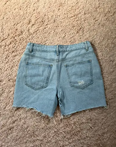 Edikted Tomboy Low Rise Denim Shorts