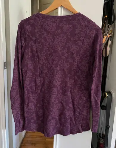 Woolrich Purple Floral Thermal Shirt