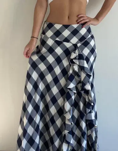 Ralph Lauren Plaid Checkered Maxi Skirt  Size 4