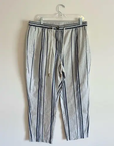 Soft Surroundings  Bartley Crop Linen Pants- Size Large