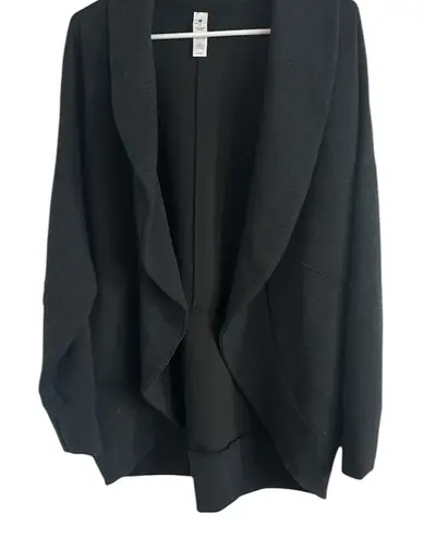 Yogalicious  Charcoal Open Front Cardigan - Image 1