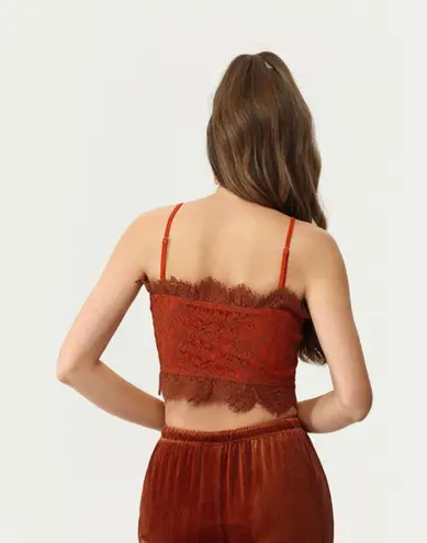 Cider Red Lace Tank Top