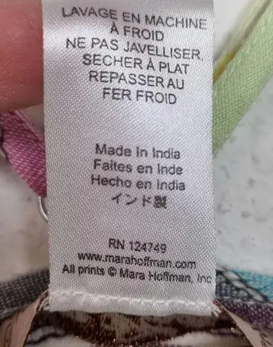 Mara Hoffman Gauze Rainbow Stripe Tank Top XS