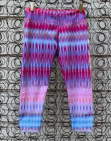 prAna  Roxanne bright festival tie dye Capri pants SMALL