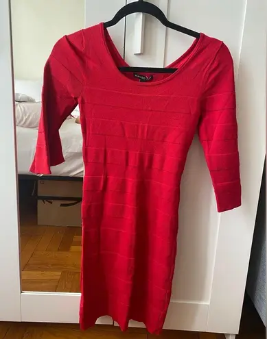 Mango  Red Bodycon dress Size XS