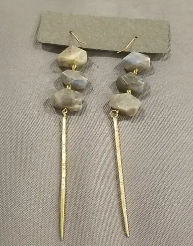 Vanessa Mooney 💕💕 Gold Gem Stone Drop Earrings