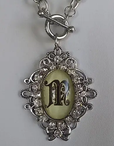 Ladies' Old English Monogram Initial Necklace