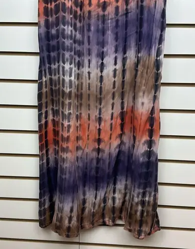 Poetry tie dyed strapless maxi dress ruffled Chest Sz L