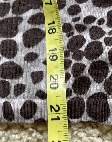 Garnet Hill  Eco 100% merino wool snow leopard cardigan