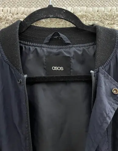 ASOS Blue Bomber Windbreaker Jacket