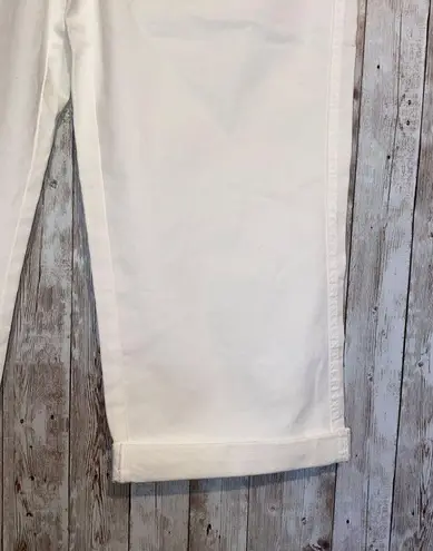 Maurice's Women's  White Capris Cropped Cuffed Pants Size 9/10