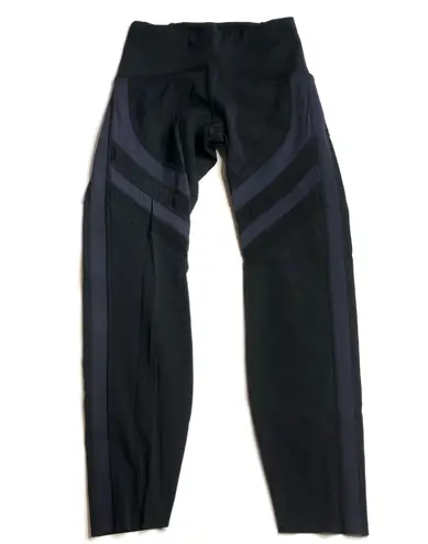 Zyia Black Mesh Luxe Leggings Hi Rise 7/8 Length