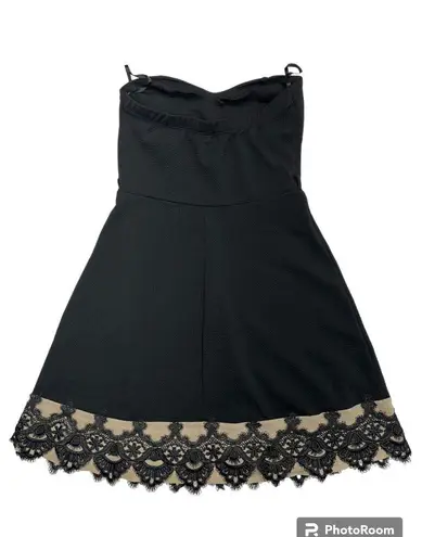 Deb store Deb Strapless Black Mini Dress (M)