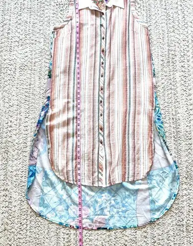 Aratta Silent Journey Behold The Best Sleeveless Shirtdress Large