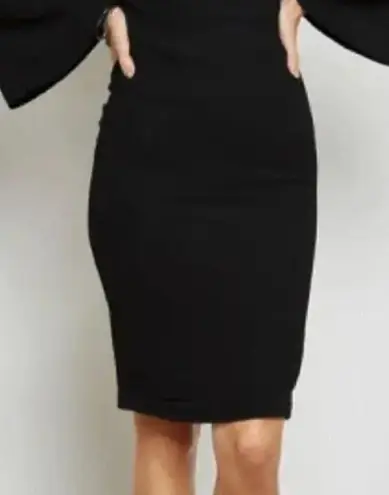 Bardot Mock-neck Cold-shoulder Cut Out Sheath Dress Size 4 XS