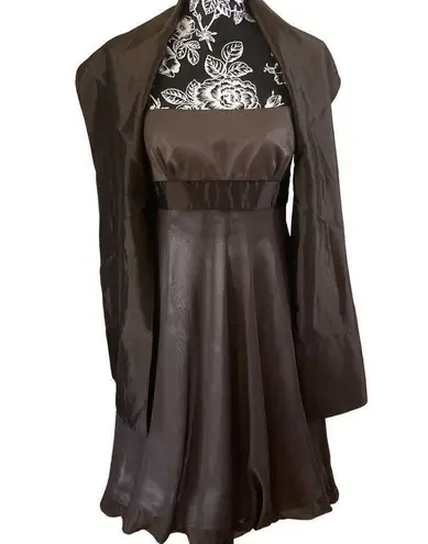 JS Collections Sheer Formal Dress Layered Gown Prom Dance Date Night