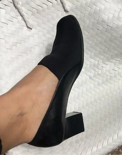 Aerosoles Comfortable Women's Heeled Pump in Black Stretch Fabric casual sz 7.5