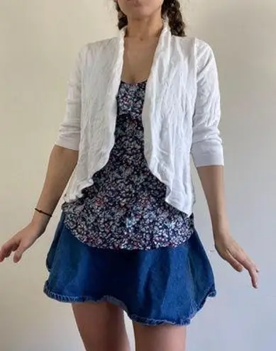 Iman White Casual Everyday Cardigan Size Xs