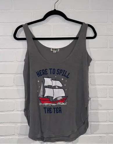 Tipsy Elves Here To Spill The Tea Patriotic Tank Top