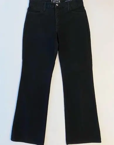 NYDJ Jeans Premium Black Bootcut Slimming Black Sz 6 Petite Denim Lift Tuck