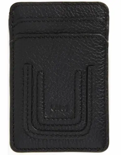 Chloé Marcie Leather Card Case 001 BLACK