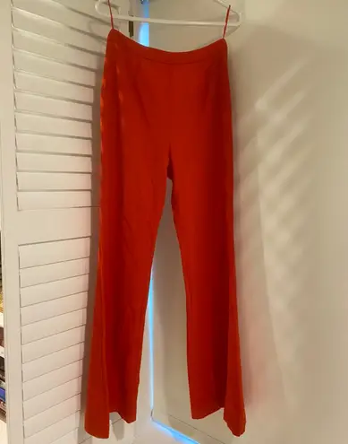 C/MEO COLLECTIVE Red High Waisted Flare Pants
