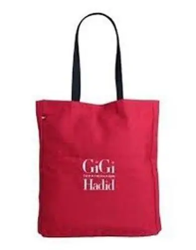 Tommy Hilfiger GiGi Hadid x  Red Tote Bag Shopper Tote - Canvas with Navy Straps