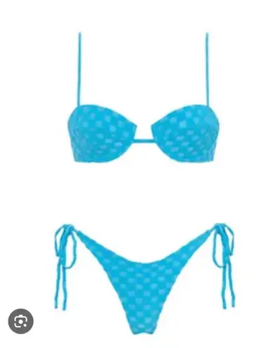 Triangl Blue Checkered  Bikini