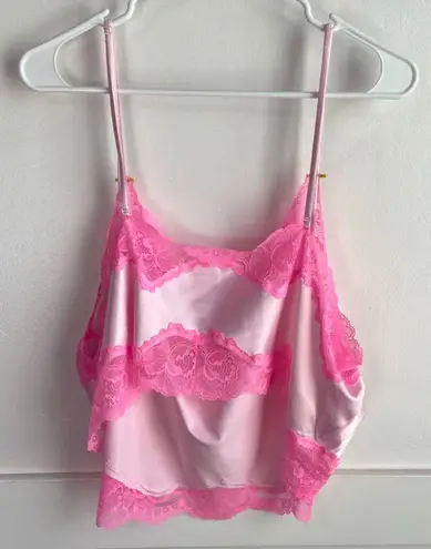 SKIMS NWOT Cherry Blossom Woven Shine Lace Cami