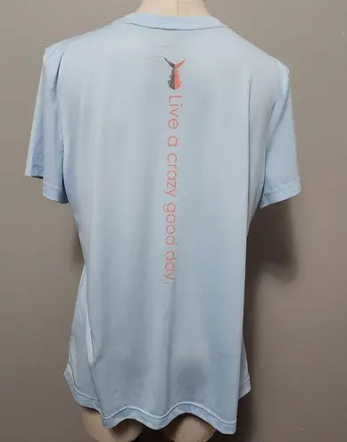Tunaskin light blue echo performance short sleeve tee size xl
