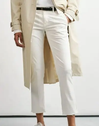 Nili Lotan East Hampton White Slim Leg Pant Sz 0