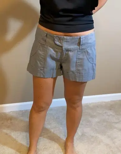 Rubbish Linen grey shorts junior’s Women’s size 7 gray coastal nautical neutral minimal