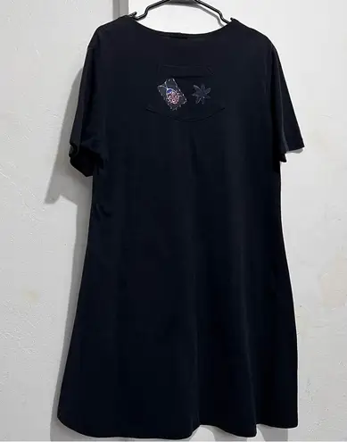 Cactus Black and Pink Embellished Mini Sundress Box:OW7: Size M