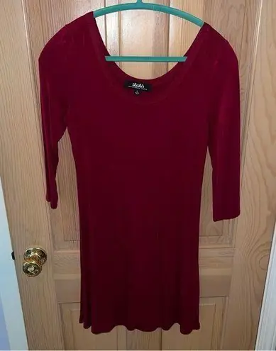 Lulus Lulu’s - Maroon 3/4 Sleeve Dress