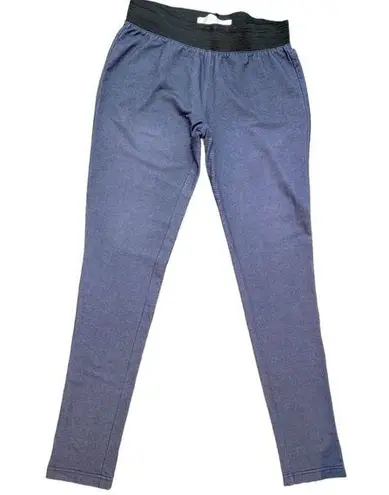 Badgley Mischka American Glamour Faux Denim Blue Leggings Size Medium