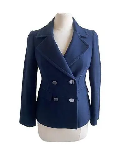 Banana Republic  Pea Coat Women's Small Navy Cropped Petite