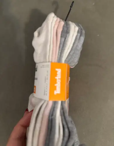 Timberland  Lucky Brand  cushioned quarter socks 5 pairs  women’s size 6.5 -9.5
