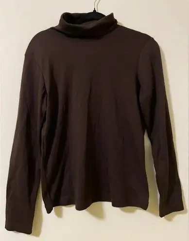 Christopher & Banks  Classic‎ Turtleneck in Chocolate Brown - L