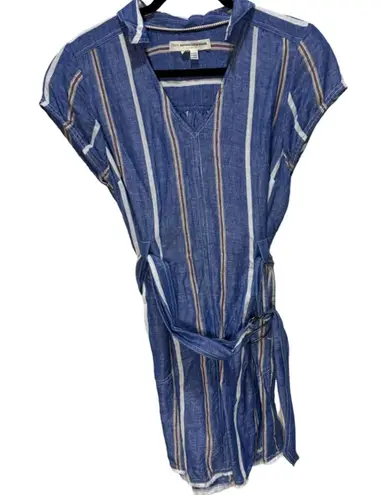 Pilcro and the Letterpress Anthropologie Pilcro and the Letterpress Striped Linen Blend Dress Size 8P